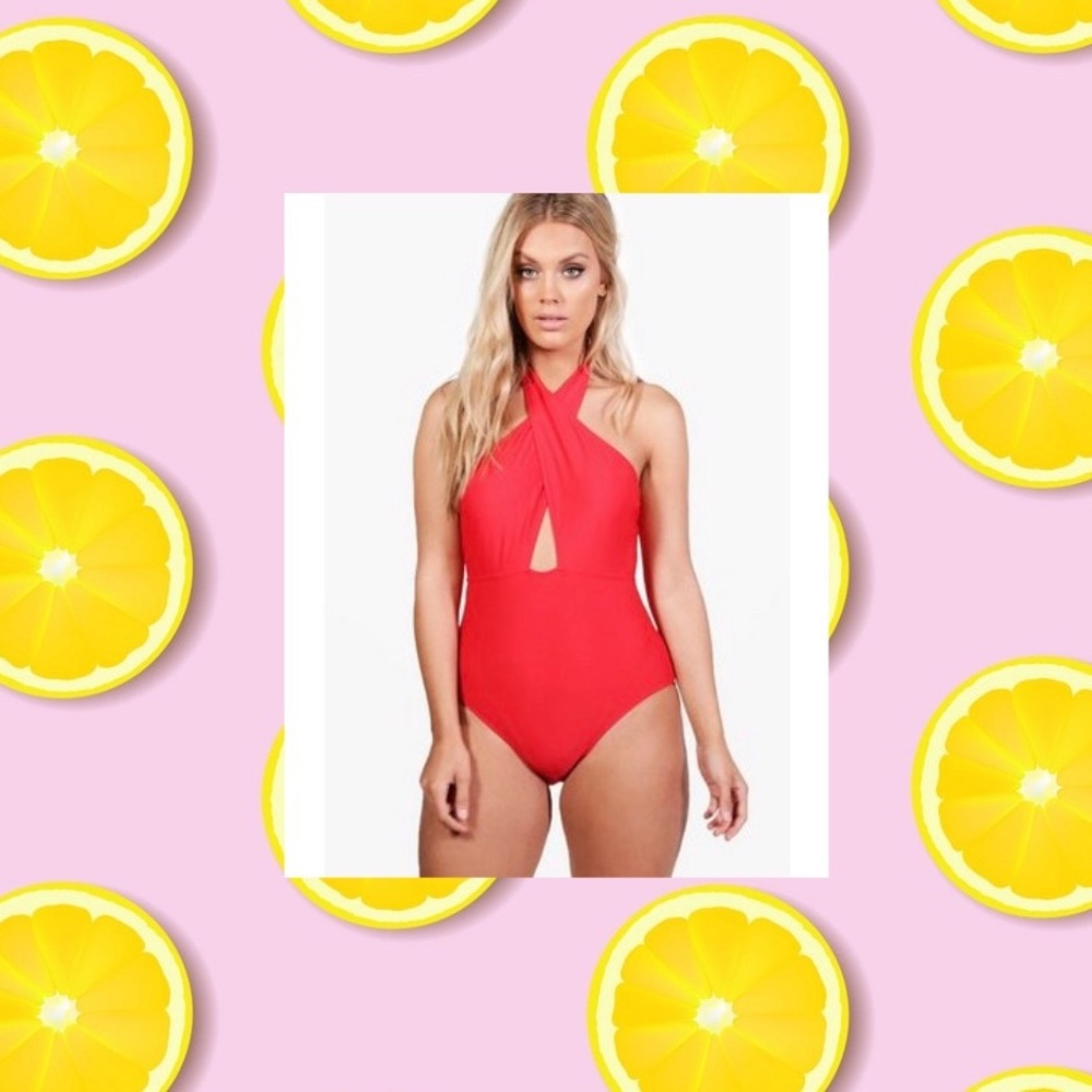 Wrap Halter Swimsuit NWT